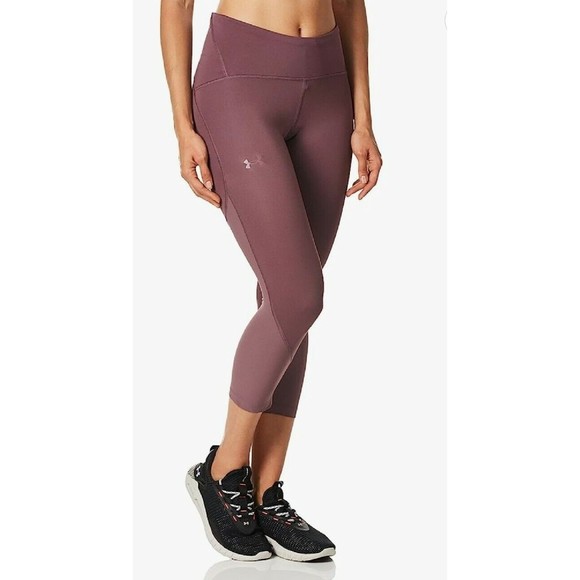 Under Armour Fly Fast 2.0 Compression Mid Rise Crop Athletic Leggings Size SM - Picture 1 of 14